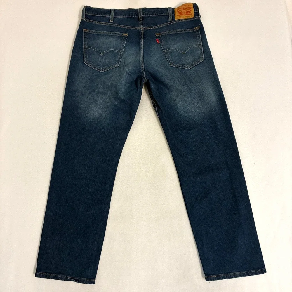 Levis 559 Relaxed Straight‎ Jeans Mens 38x32 (Fits 38x31) Dark Wash Denim Pants